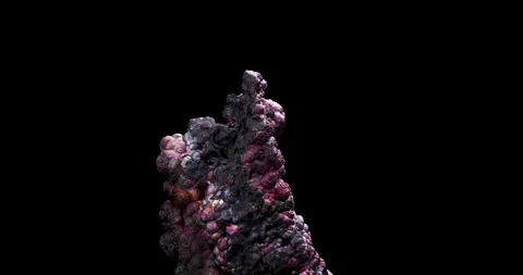 Rainbow iridescent goethite rotating Stock Footage 253565954