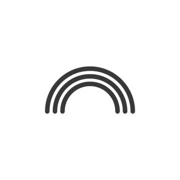 Rainbow. Isolated icon. Weather vector illustration Stock Illustration