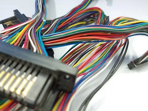 Rainbow Jumper Cable Assembly for Electronics Prototyping Fotos de archivo