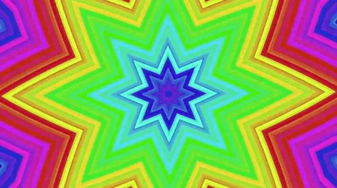 Rainbow Kaleidoscope Stock Footage 47019934