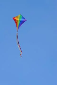 Rainbow kite Stock Photos