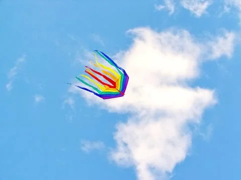 Rainbow kite Stock Photos