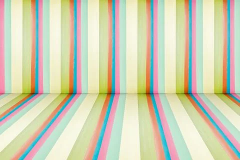 Rainbow leather texture perspective room Stock Photos