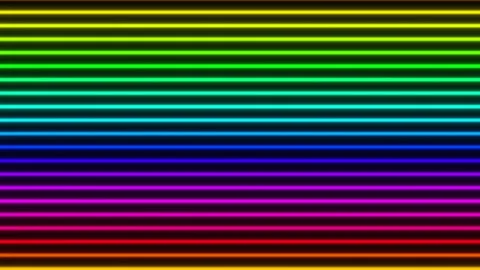 Rainbow LED Tubes Stock Footage 207727814