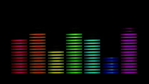 Rainbow level spectrum Video stock 85970558