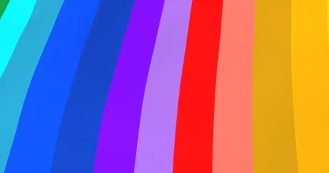 Rainbow LGBT flag in 3D. Stock Footage 168867009