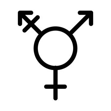 Rainbow LGBT flag icon linear logo mark in black and white Illustrazione stock