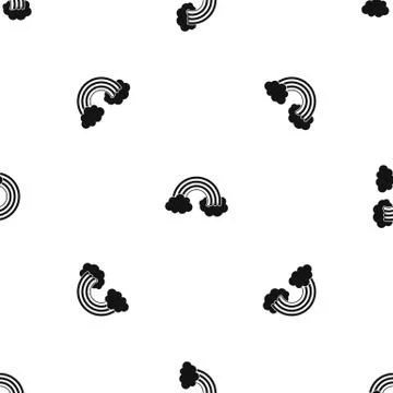 Rainbow LGBT pattern seamless black Illustrazione stock