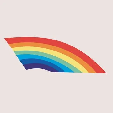 Rainbow LGBTQ Pride flag. Vector illustration of the Pride parade. LGBT 库存插图