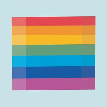 Rainbow LGBTQ Pride flag. Vector illustration of the Pride parade. LGBT 스톡 일러스트