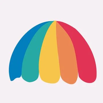 Rainbow LGBTQ Pride flag. Vector illustration of the Pride parade. LGBT Stock Illustration