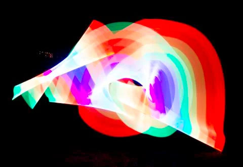 Rainbow Light Blur Stock Illustration