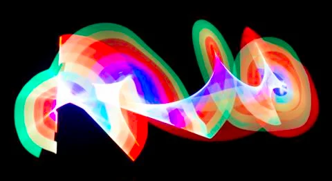 Rainbow Light Blur Stock Illustration