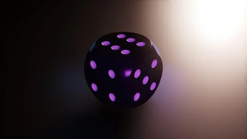 Rainbow light dice Stock Illustration