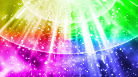 Rainbow light down background animation Video stock 145863790