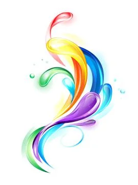 Rainbow light drops Stock Illustration