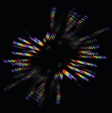 Rainbow light effect 스톡 일러스트