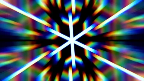 Rainbow Light Flare Burst Icon Stock Footage 340305605