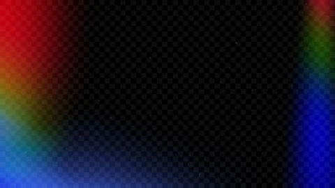 Rainbow light leak effect background. Burnt retro film bokeh overlay. Old aged Stock Illustration