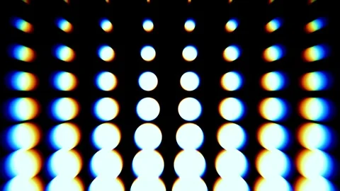 Rainbow Light Orbs Banner Template Stock Footage 343509775