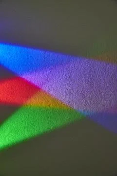 Rainbow Light Refraction on Textured Surface Fotos de archivo