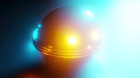 Rainbow light sphere Stock Illustration