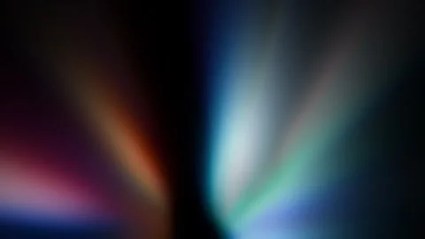 Rainbow Light Streak Prismatic Spectrum Dark Background Abstract Motion Overlay Stock Footage 336334328