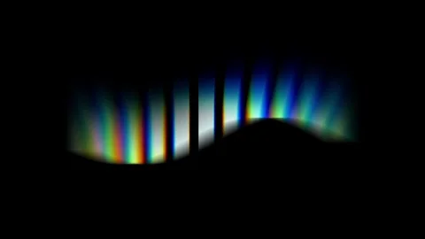 Rainbow Light Streak Wave Motion Stock Footage 343510842