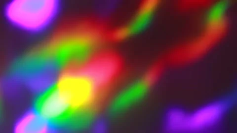 Rainbow lights flare effect in dark background. Optical lens animation Stock Footage 144751660