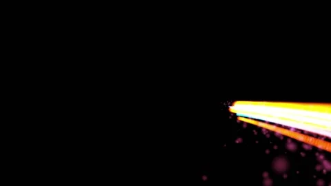 Rainbow lights flying in black background Video stock 138550605