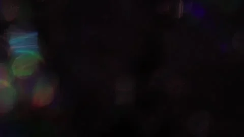 Rainbow of lights shining in the dark Vídeo Stock 318512038