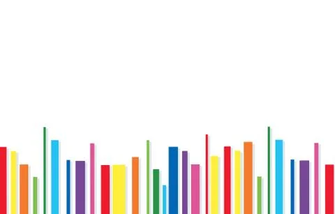 Rainbow line abstract art background Stock Illustration