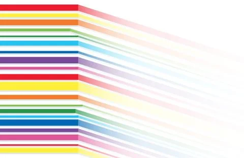 Rainbow line abstract art background Stock Illustration