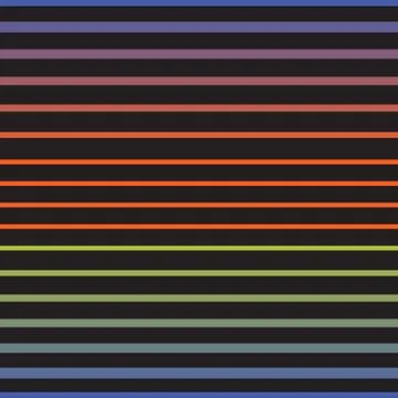Rainbow line horizontal seamless vector pattern. Stock Illustration