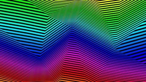 Rainbow line stripes Stock Footage 98021674