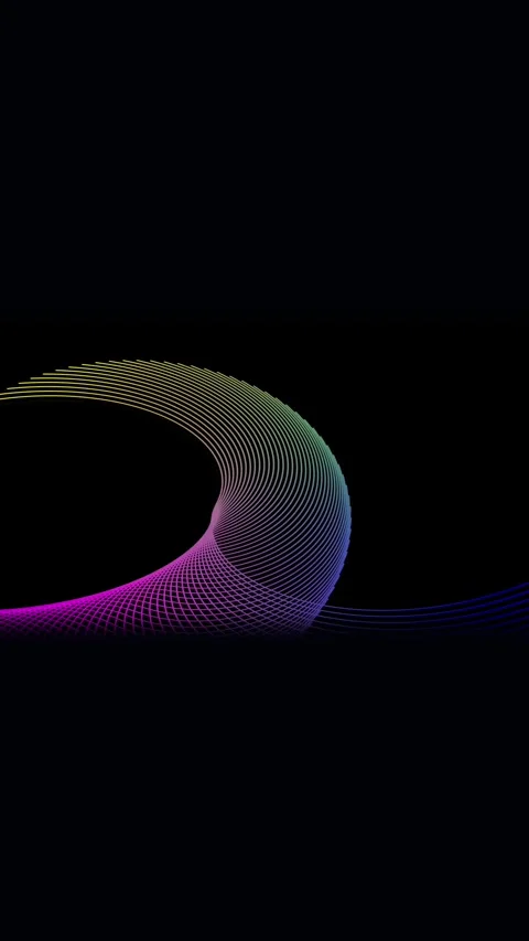 Rainbow lines animation 4k ultra hd seamless background music video vertica.. Stock Footage 344286591