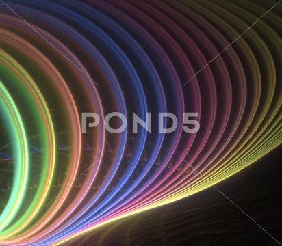 Rainbow lines Stock Illustration