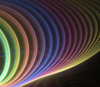 Rainbow lines Stock Illustration