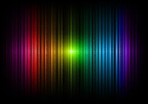 Rainbow lines Stock Illustration