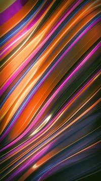 Rainbow Lines Metal Surface Stock Illustration