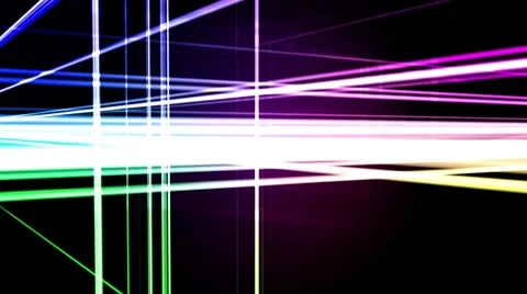Rainbow lines in motion Video stock 7928662