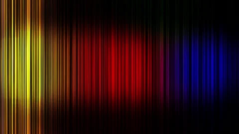 Rainbow lines waving in black background Stock Footage 138551031