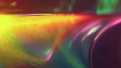 Rainbow Liquid Chrome Holographic Abstract Background Stock Footage 328274725