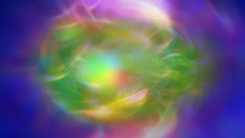 Rainbow Liquid Energy Orb Abstract Background Seamless Loop 스톡 동영상 343085620