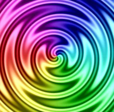 Rainbow Liquid Twirl Stock Illustration