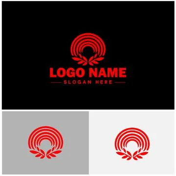 Rainbow logo icon vector for business app icon cloud natural silhouette rai.. Illustrazione stock