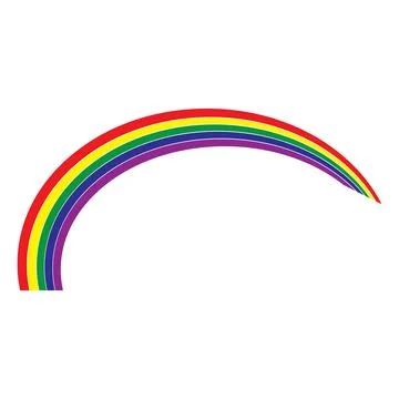 Rainbow logo 스톡 일러스트