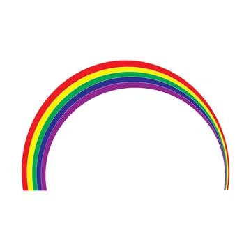 Rainbow logo Illustrazione stock