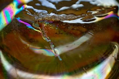 Rainbow macro resin for background Stock Photos