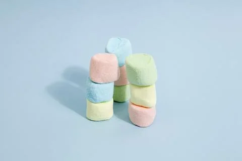 Rainbow marshmallow Stock Photos